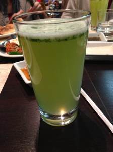 ...drank yummy lemon mint.