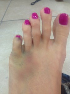 At least my pedicure looks good!